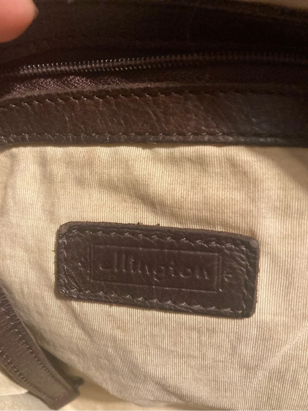 Ellington Rustic Cognac Leather Shoulder Tote